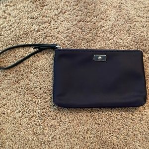 Navy Blue Kate Spade Double Zip Wristlet